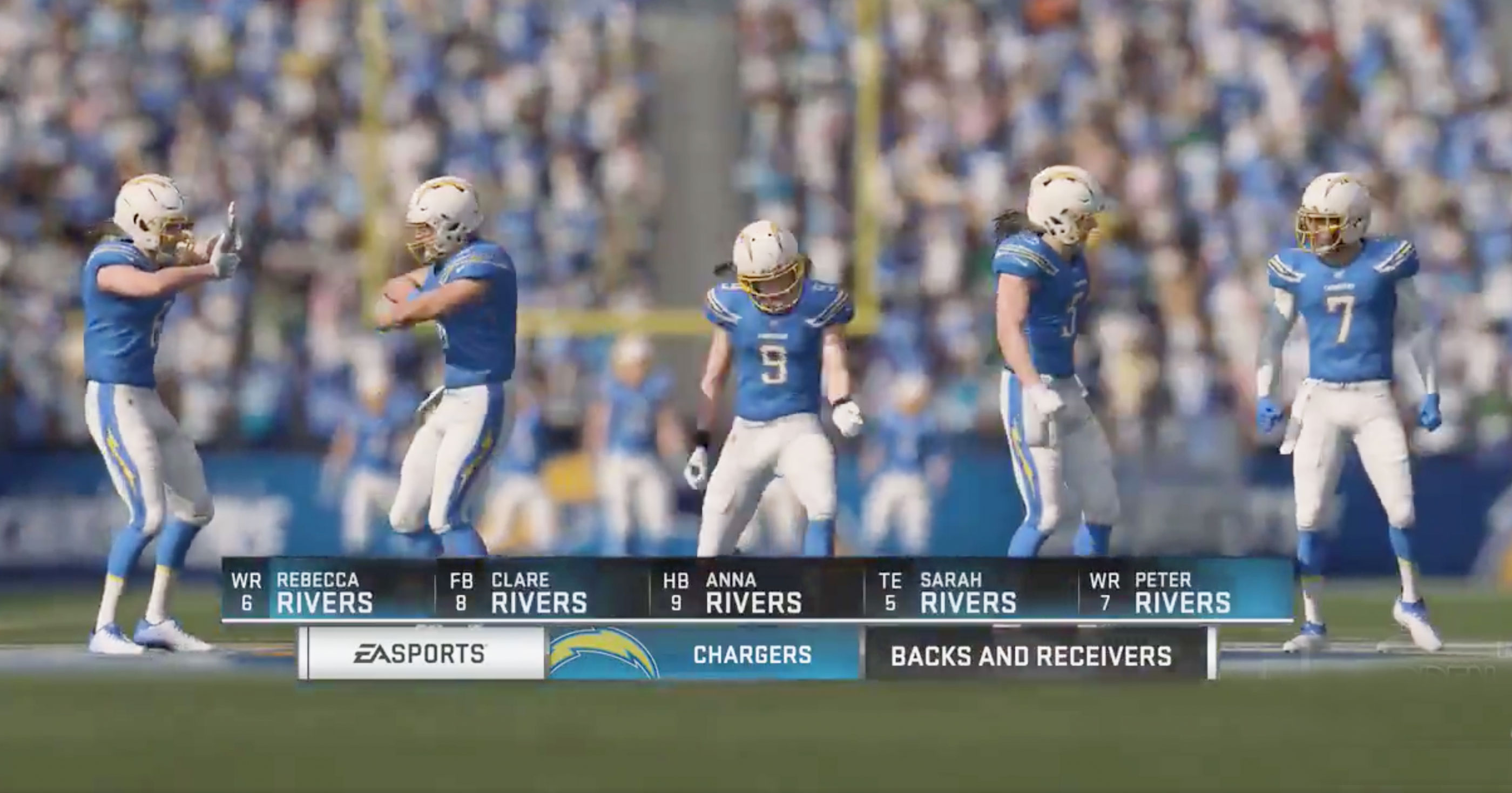 Someone Created A Madden Team Made Up Entirely Of Phillip Rivers' Children (VIDEO)