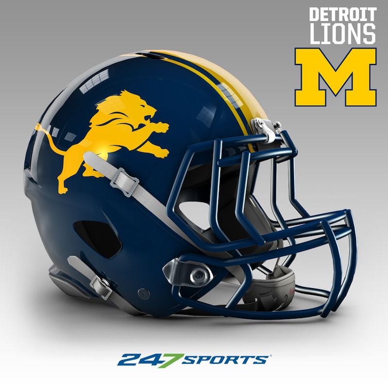 Designer Combines Helmet Of Every NFL Team With Colors Of Local College  Football Team (PICS)