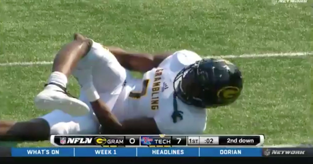Grambling State Player Suffers Gruesome Injury Left With