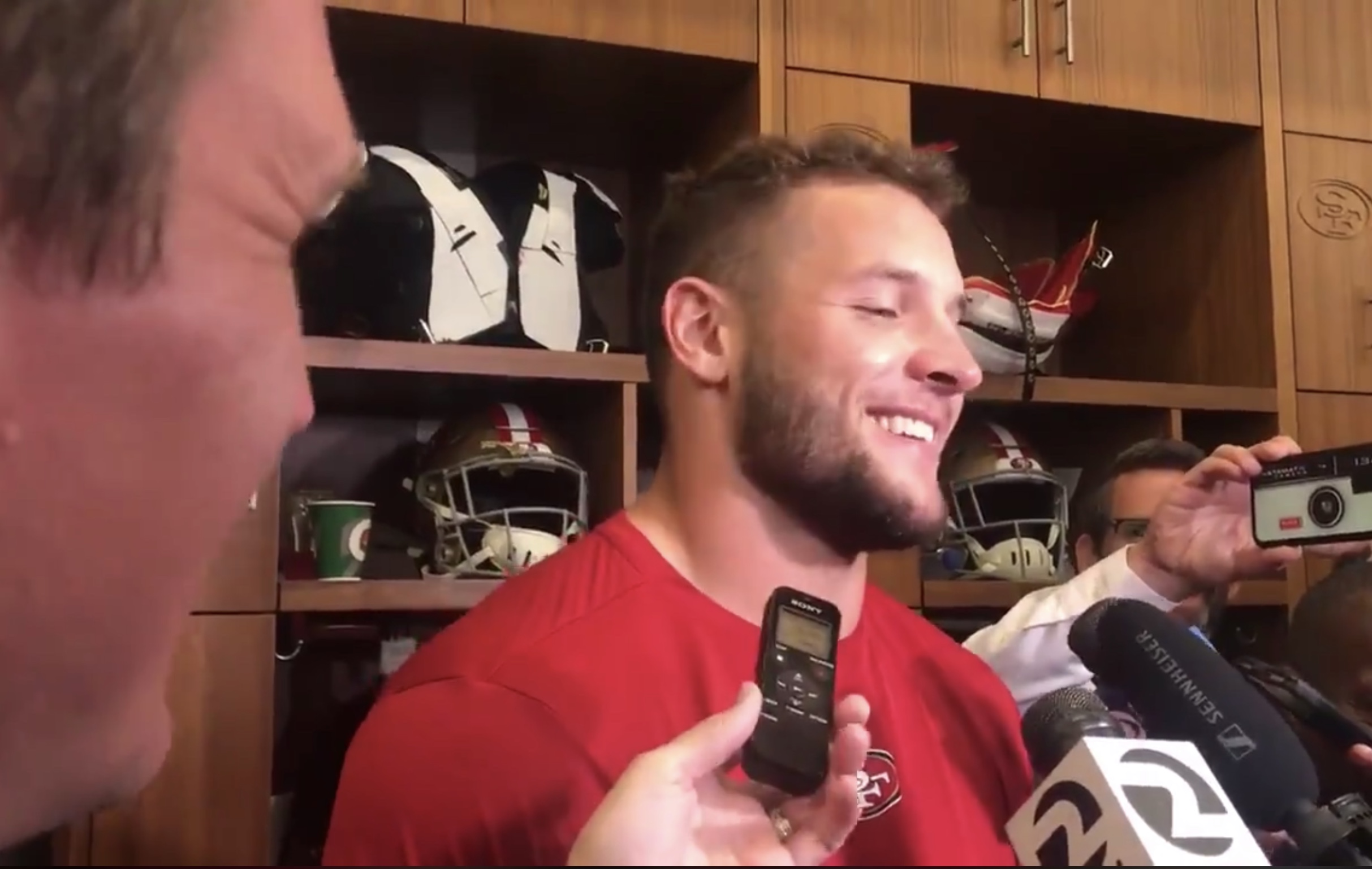 Barber: Nick Bosa rattles Mayfield in 49ers' 31-3 win