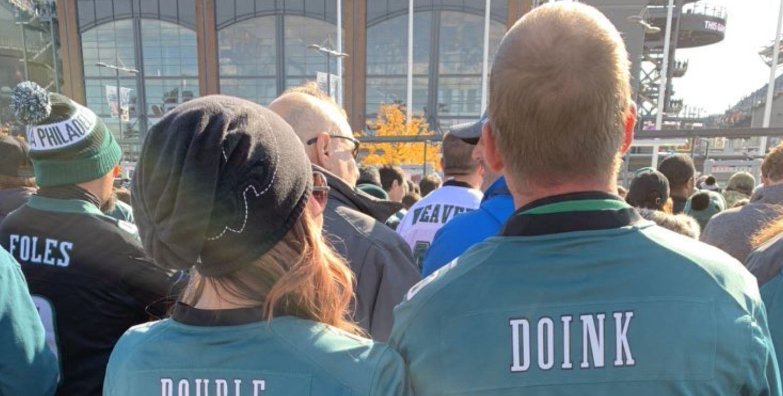 Eagles Couple Wear These Hilarious Custom Jerseys For Game vs