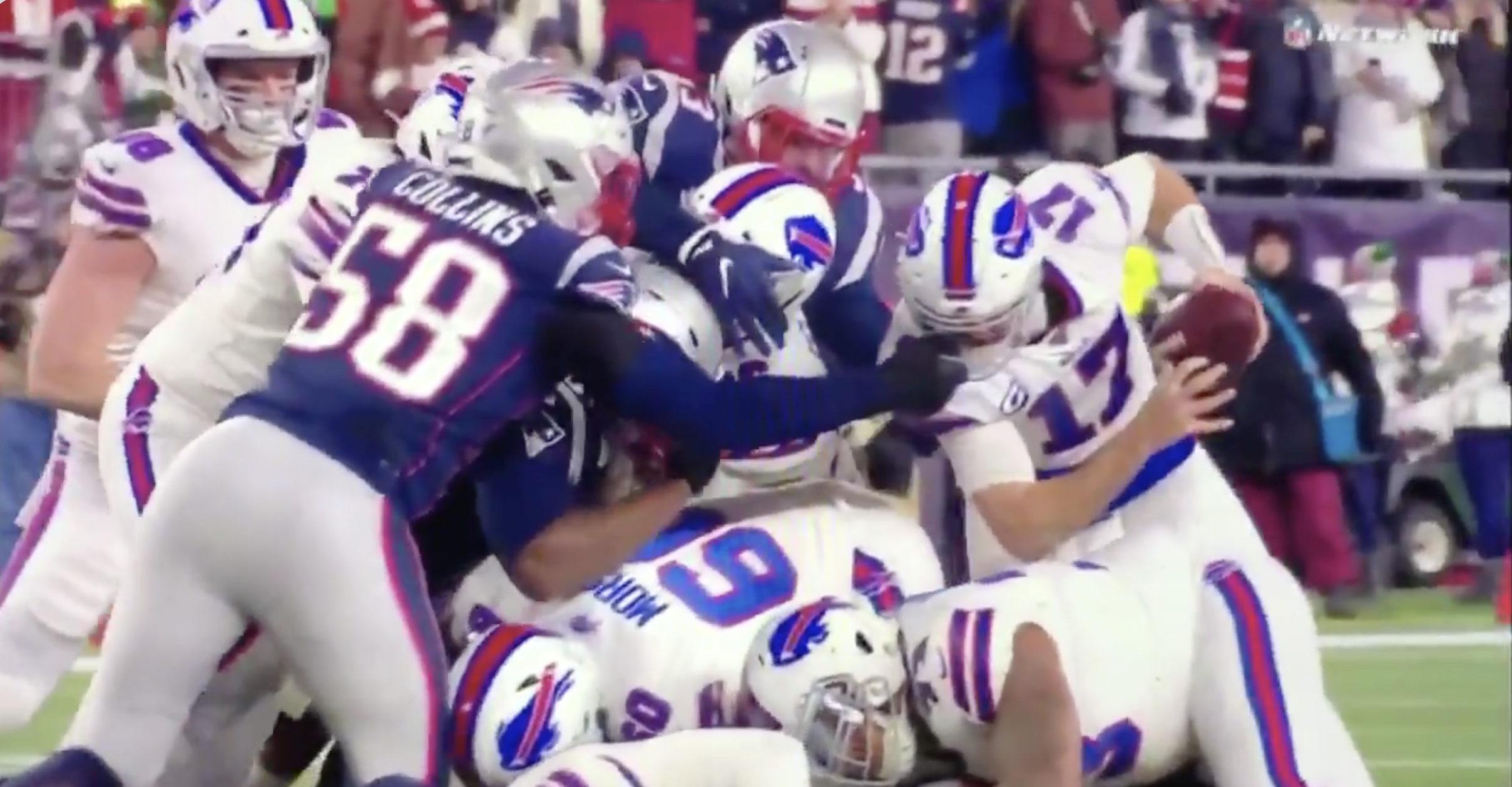 Referees Missed Obvious Facemask Penalty On Patriots During 4th Quarter of  Bills-Patriots Game - Daily Snark