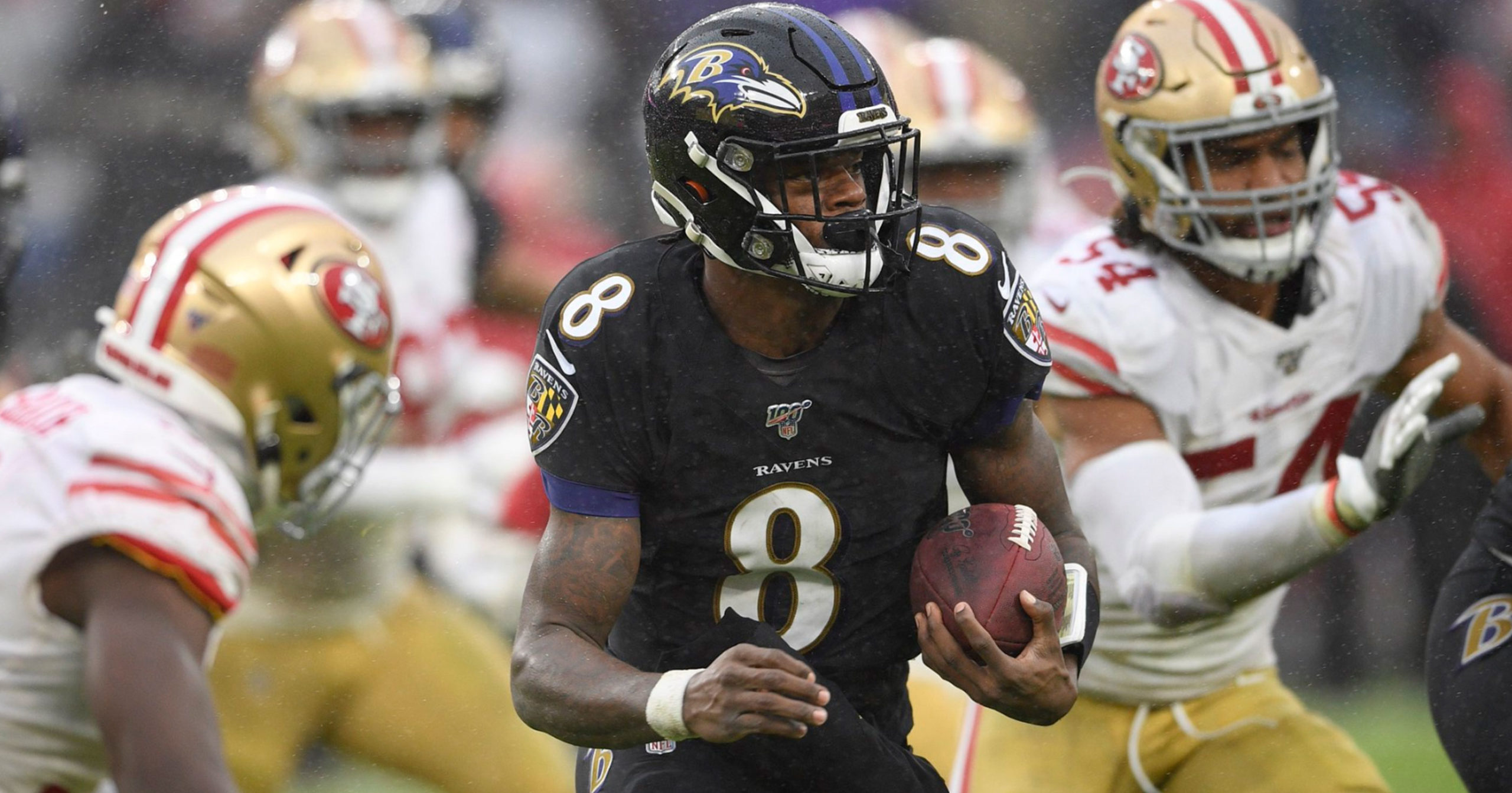 49ers suspend radio analyst who suggested Lamar Jackson's 'dark skin'  camouflages ball