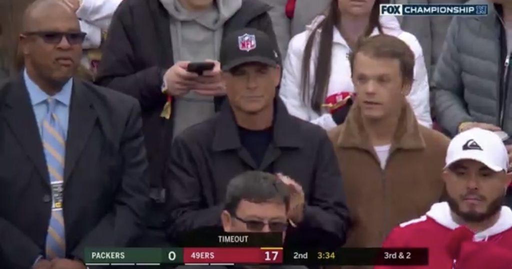 Watch: Actor Rob Lowe Talks His Infamous NFL Hat Moment