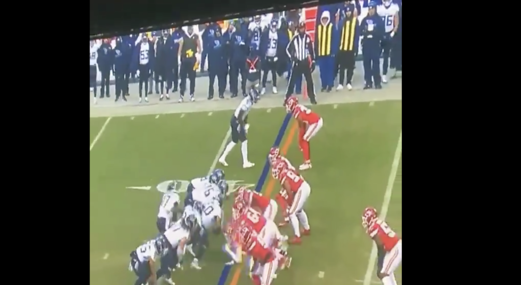 Referee Throws Flag On Titans For Holding Before Ball Was Snapped