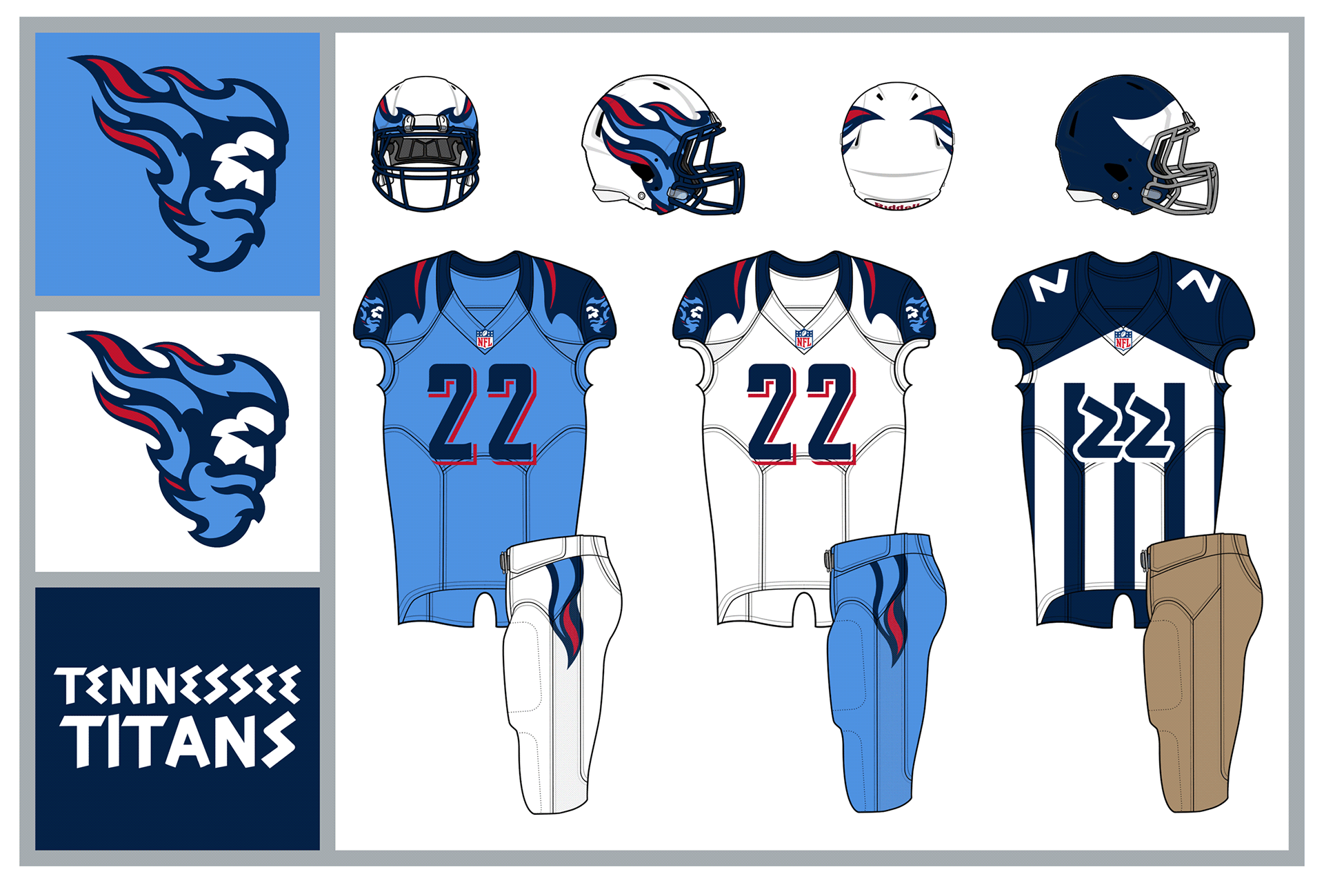 Designer Rebrands Every NFL Team, Complete With New Logo & Uniform