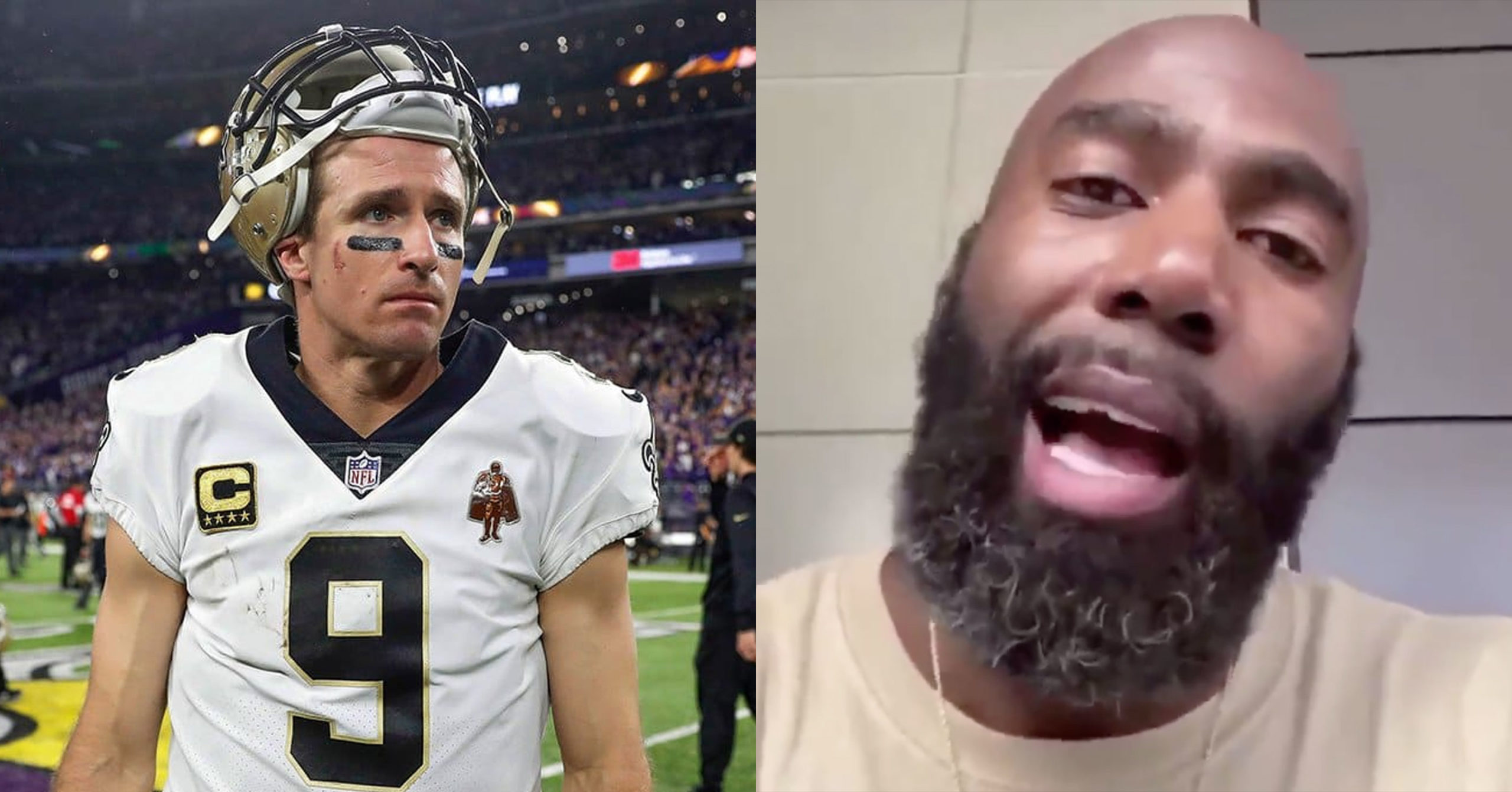 Drew Brees catches heat from Malcolm Jenkins and other star athletes for  'disrespecting the flag' remark