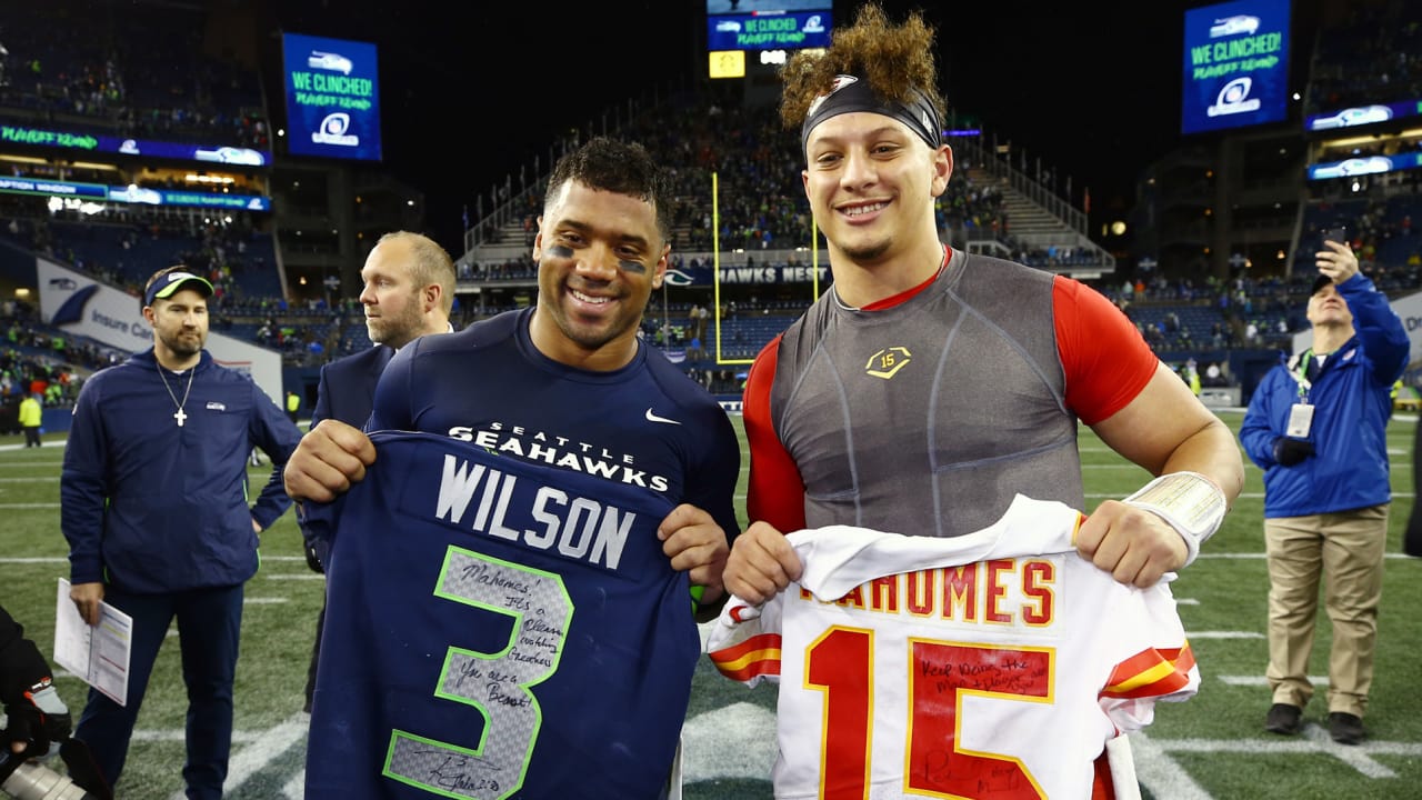 exchanging jerseys in football