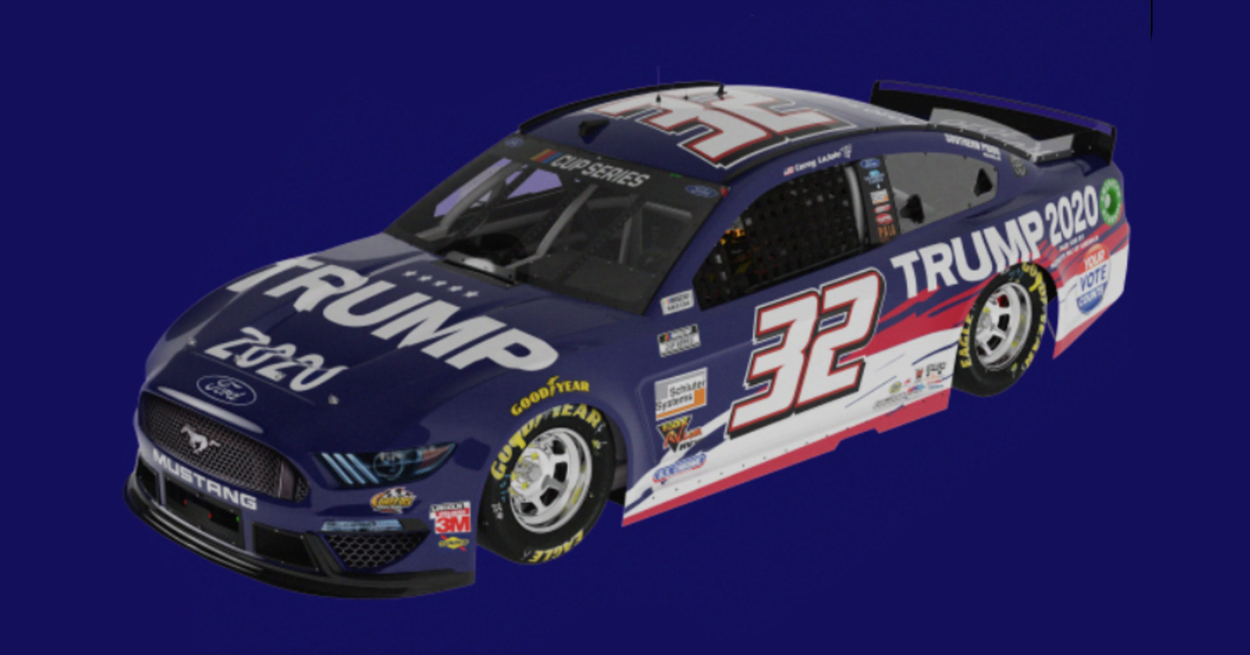 NASCAR Driver Corey LaJoie To Debut His 'Trump 2020' Car At Brickyard 400