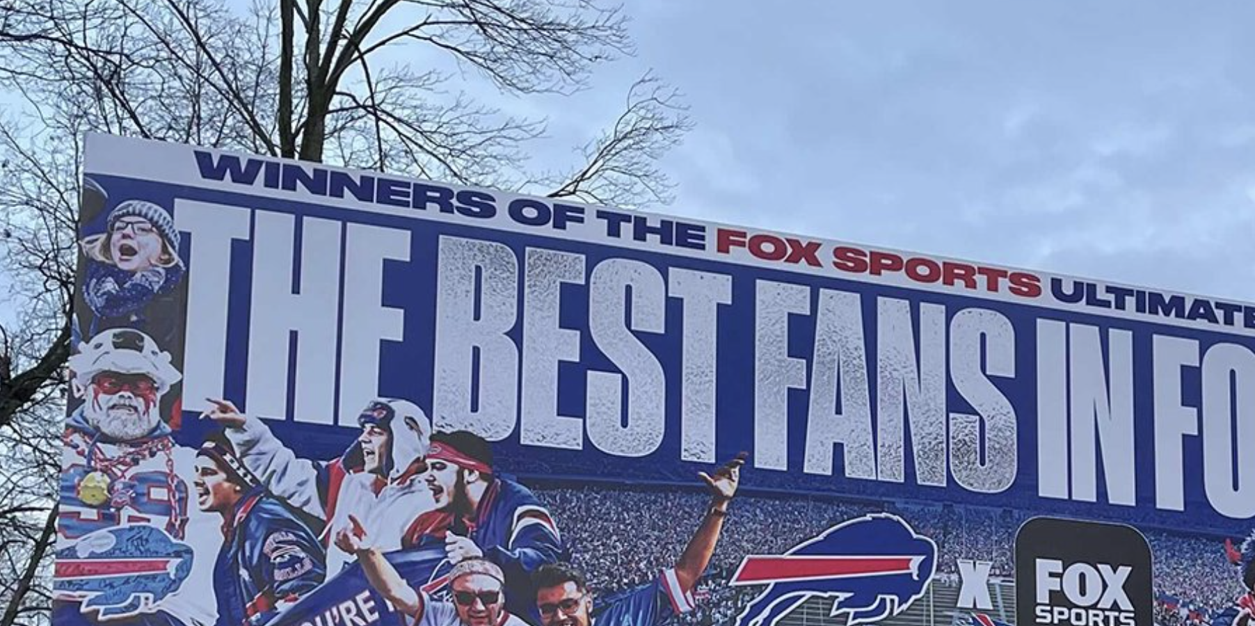 Bills fans get a billboard four miles from Gillette Stadium