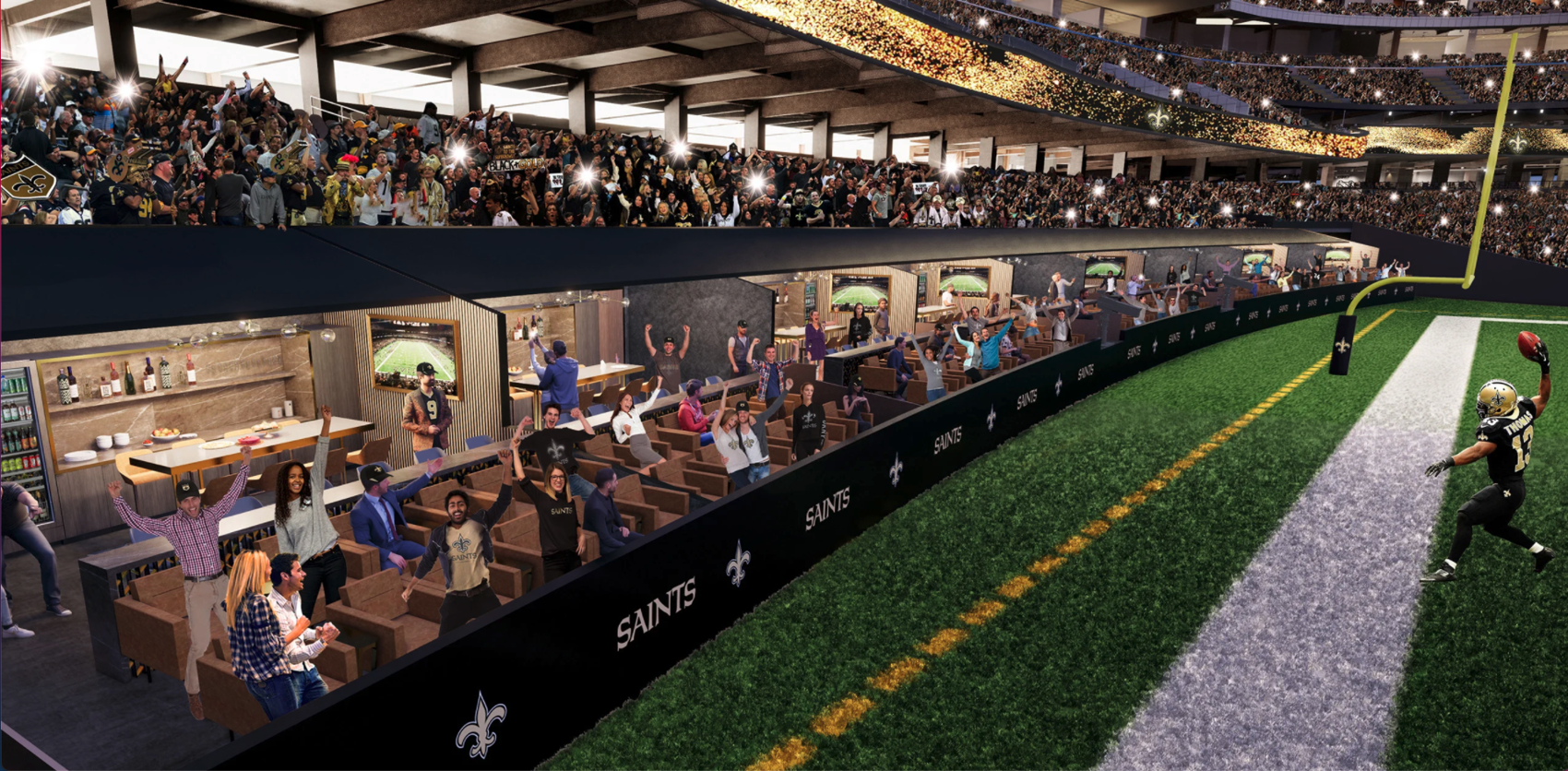 Allegiant Stadium unveils rendering of new club-level premium suites