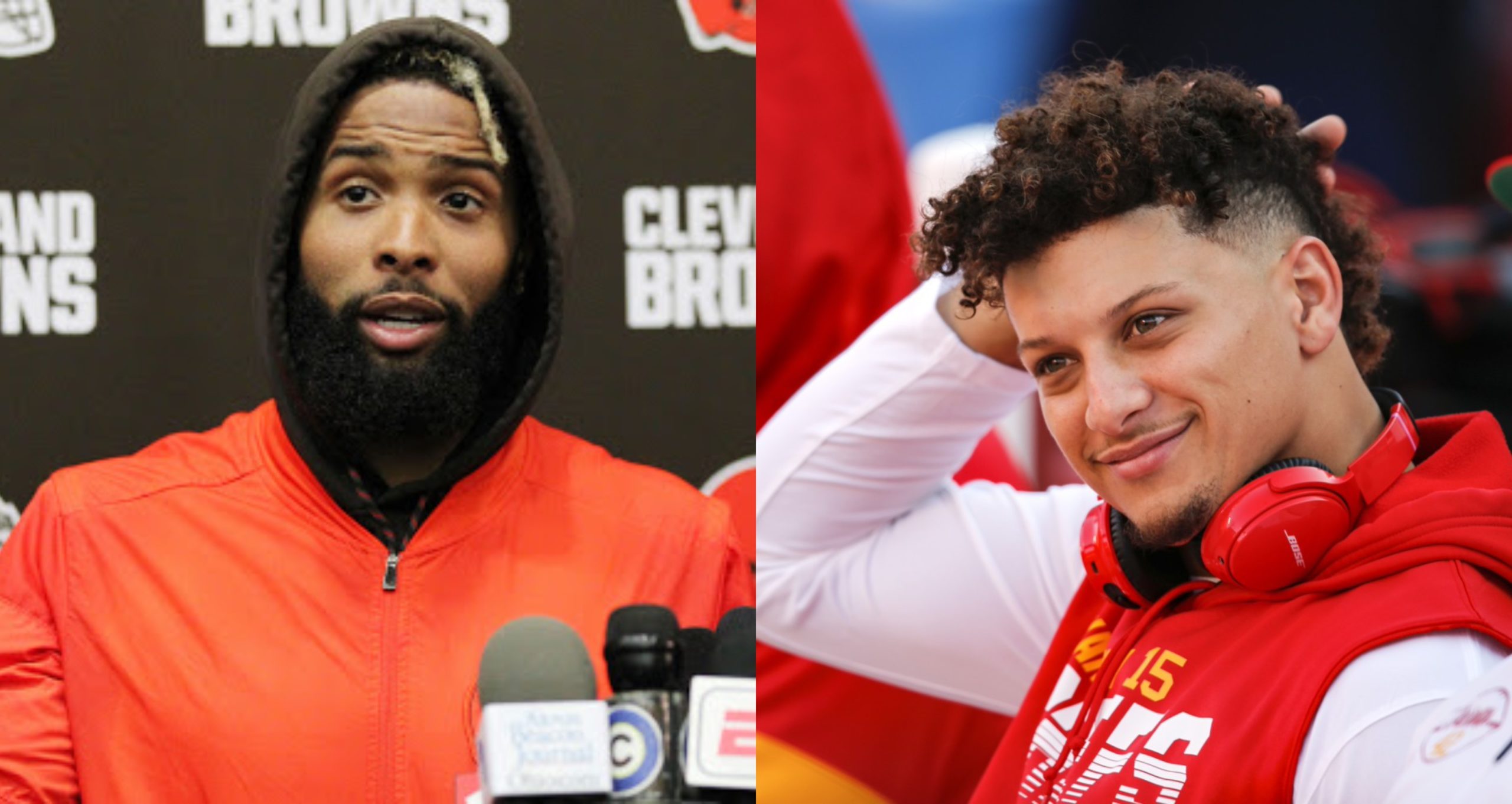 Patrick Mahomes Likes Odell Beckham Jr.'s Tweet Predicting Browns