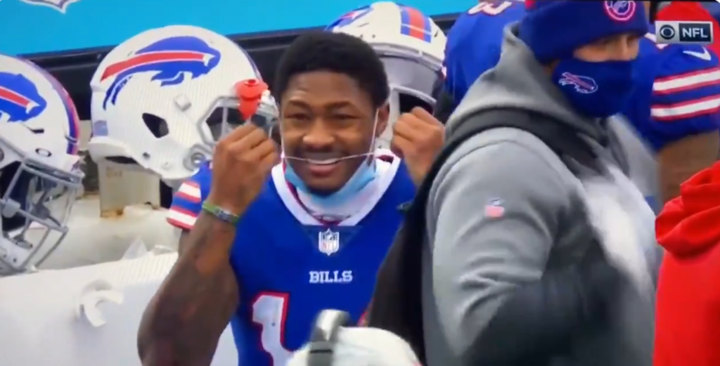 Buffalo Bills' Stefon Diggs Knows There's Never a Bad Place to Floss