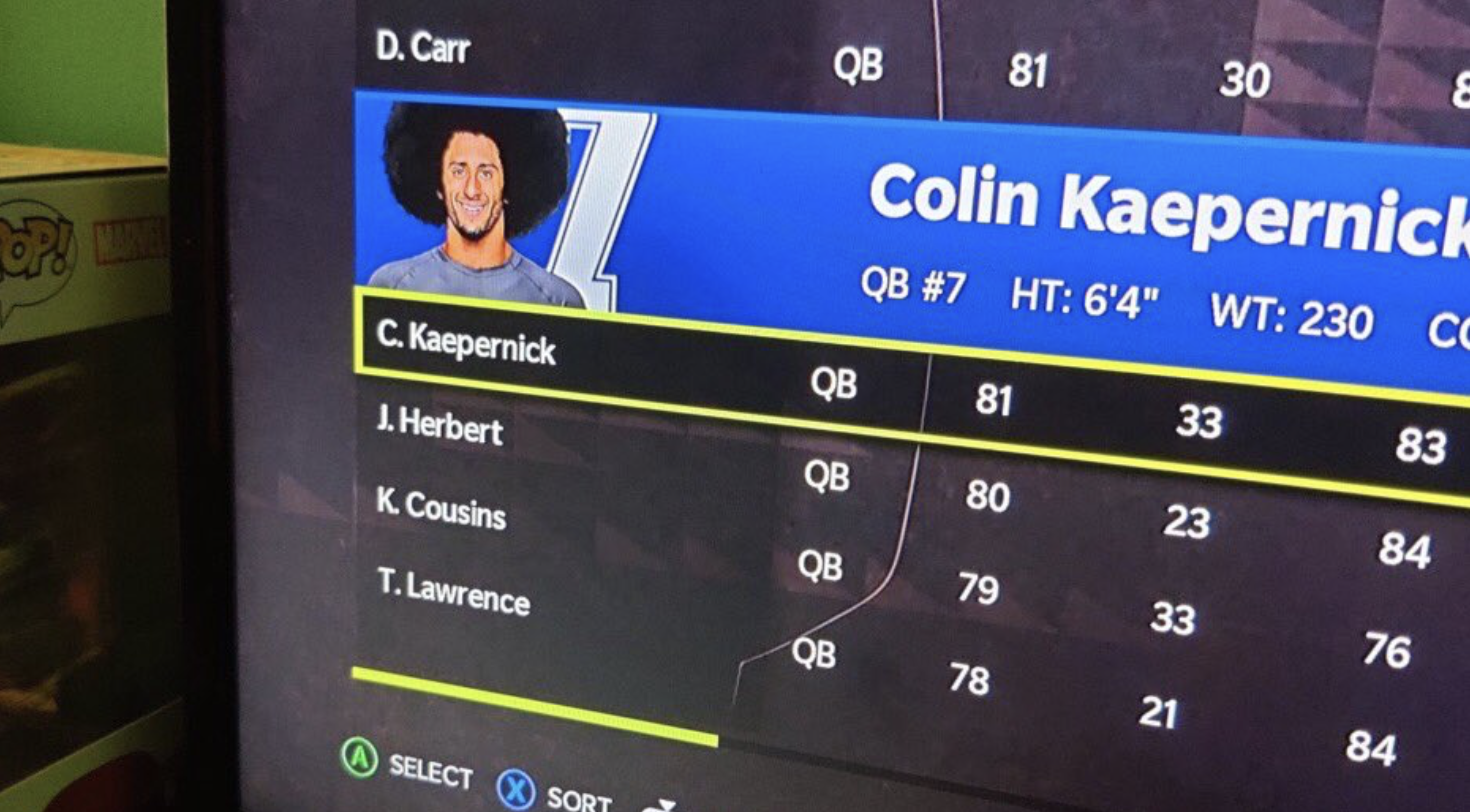 Colin Kaepernick Added To Madden 22 And Has A Higher Rating Than Justin