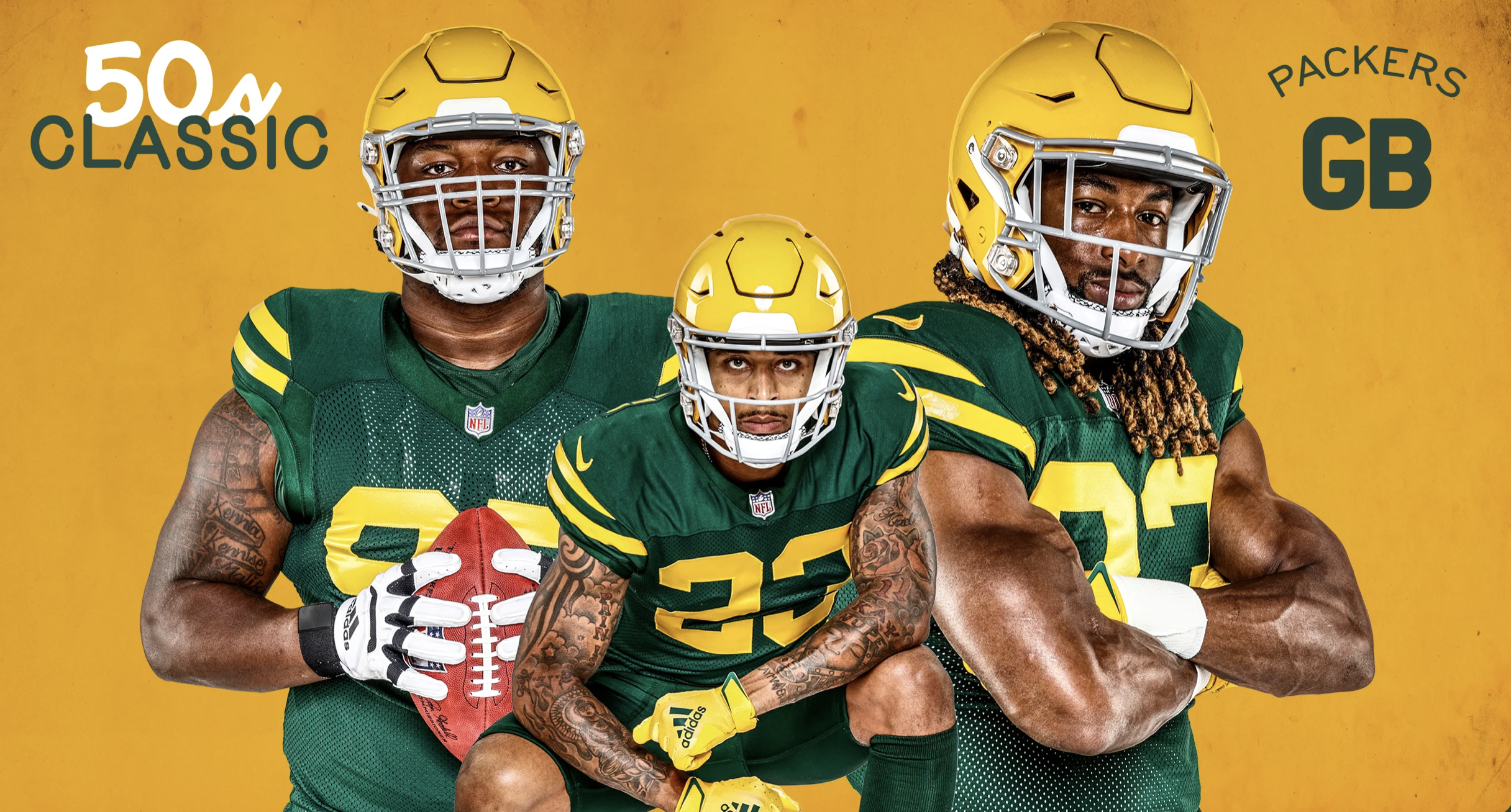 Packers unveil 1950s-style classic uniforms to be worn in 2021 season,  replacing navy and gold throwback 
