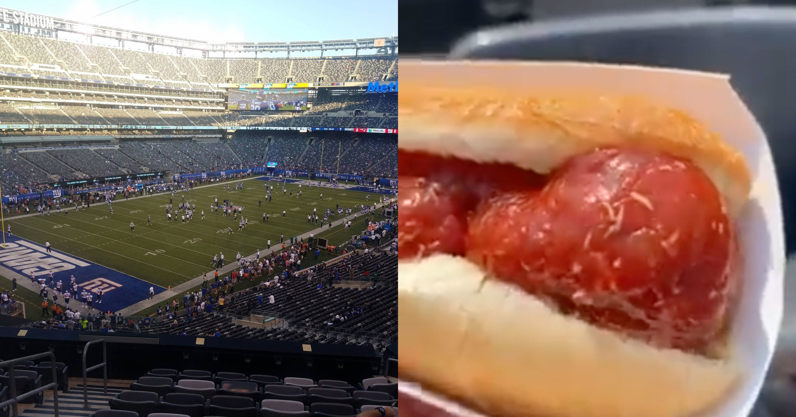 NY Giants Fan Finds Maggots In His Ketchup During Week 1 Game At