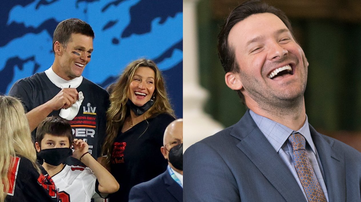 Tony Romo's comments about Tom Brady and Gisele Bundchen