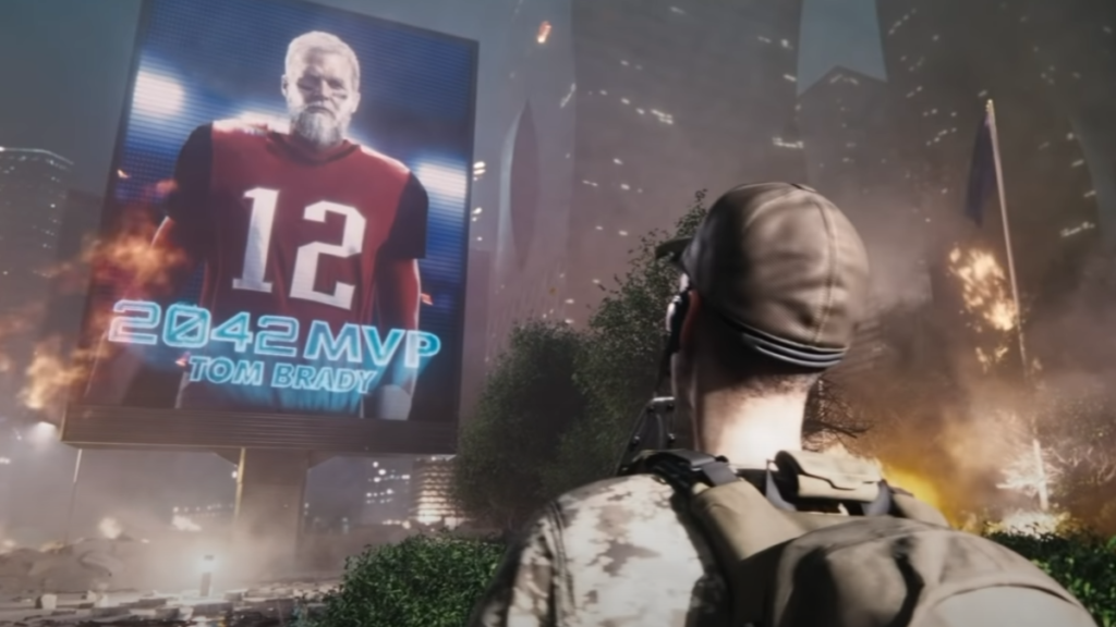 New Battlefield 2042 Video Game Trailer Features 65-Year-Old 'MVP' Tom Brady  - Daily Snark