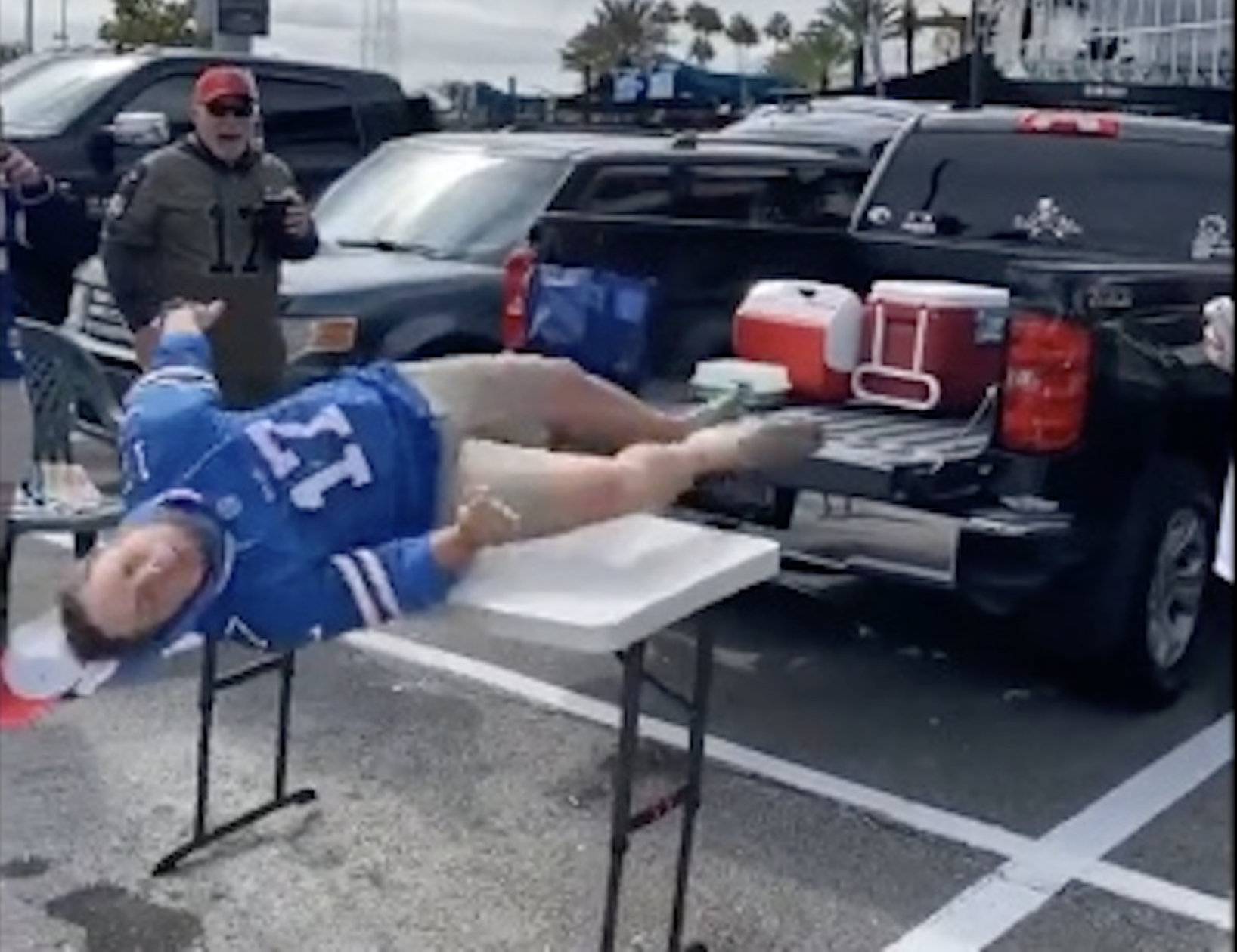 will pay a Buffalo Bills fan $1,100 to jump through a table for a  commercial 