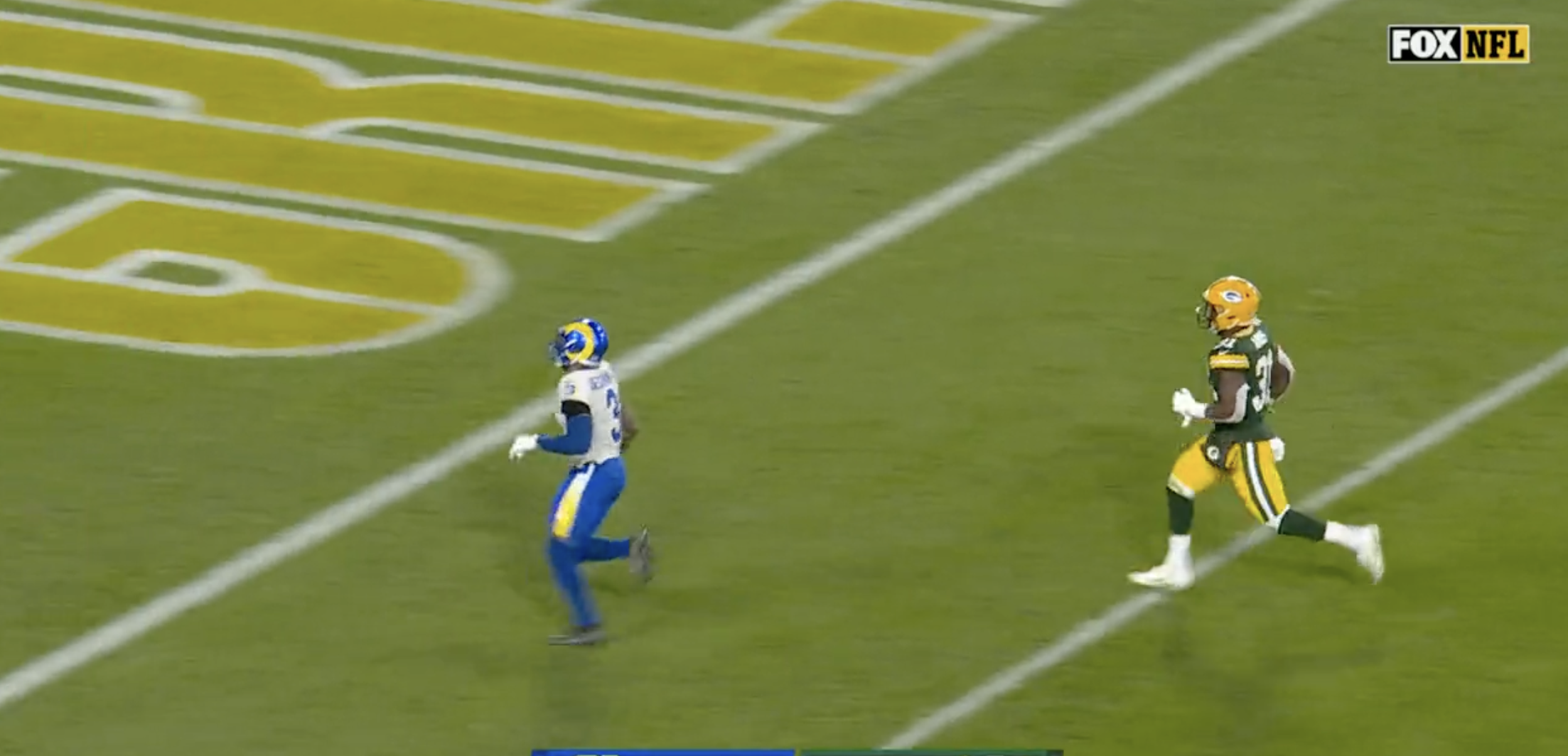 Odell Beckham Jr. scores his first touchdown for the Los Angeles Rams