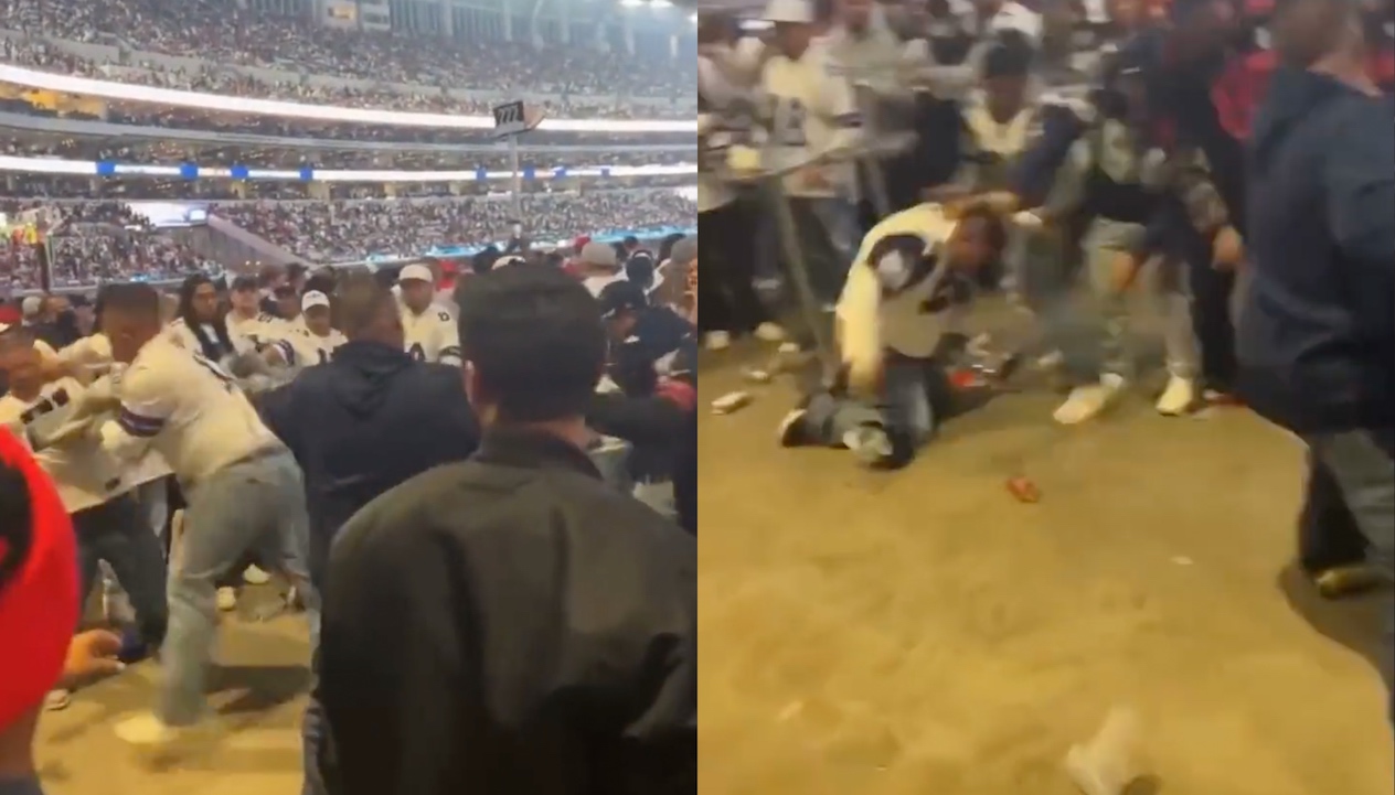 Cowboys fans brawl as they watch team lose to 49ers in playoff
