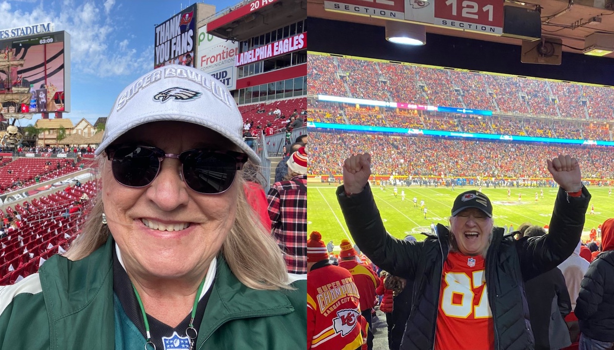 Travis And Jason Kelce's Mom Traveled 1,300 Miles In Same Day To Attend Both Sons' Playoff Games