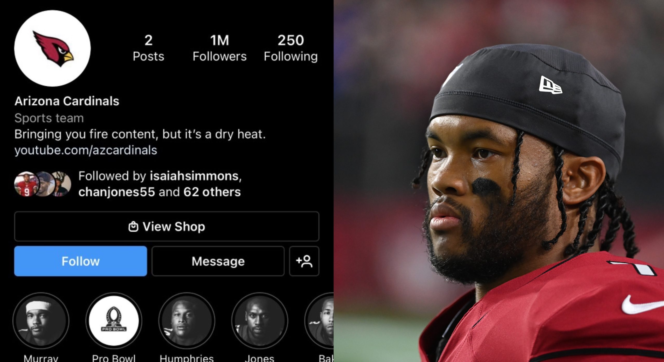 Cardinals Update on Instagram: The Arizona Cardinals will have