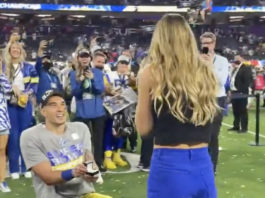 Matthew Stafford Caught On Camera Walking Away From Photographer Who Took A  Scary Fall During Rams Parade - Daily Snark