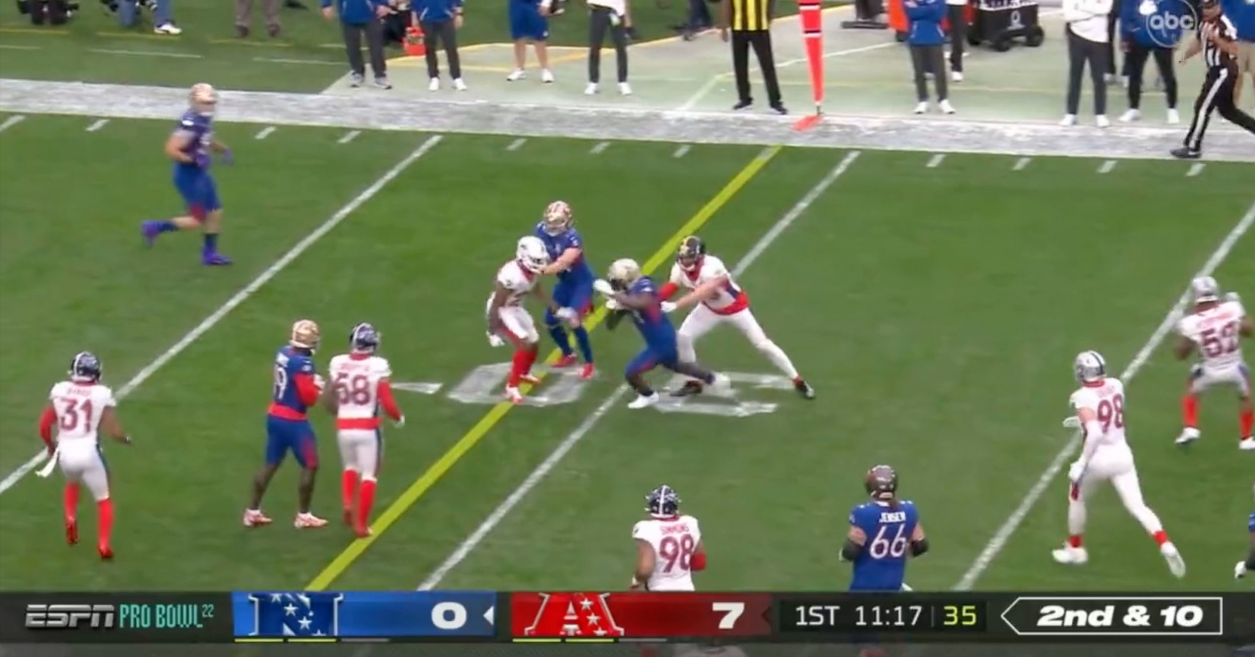 They're Officially Playing Two-Hand Touch At The NFL Pro Bowl (VIDEO)