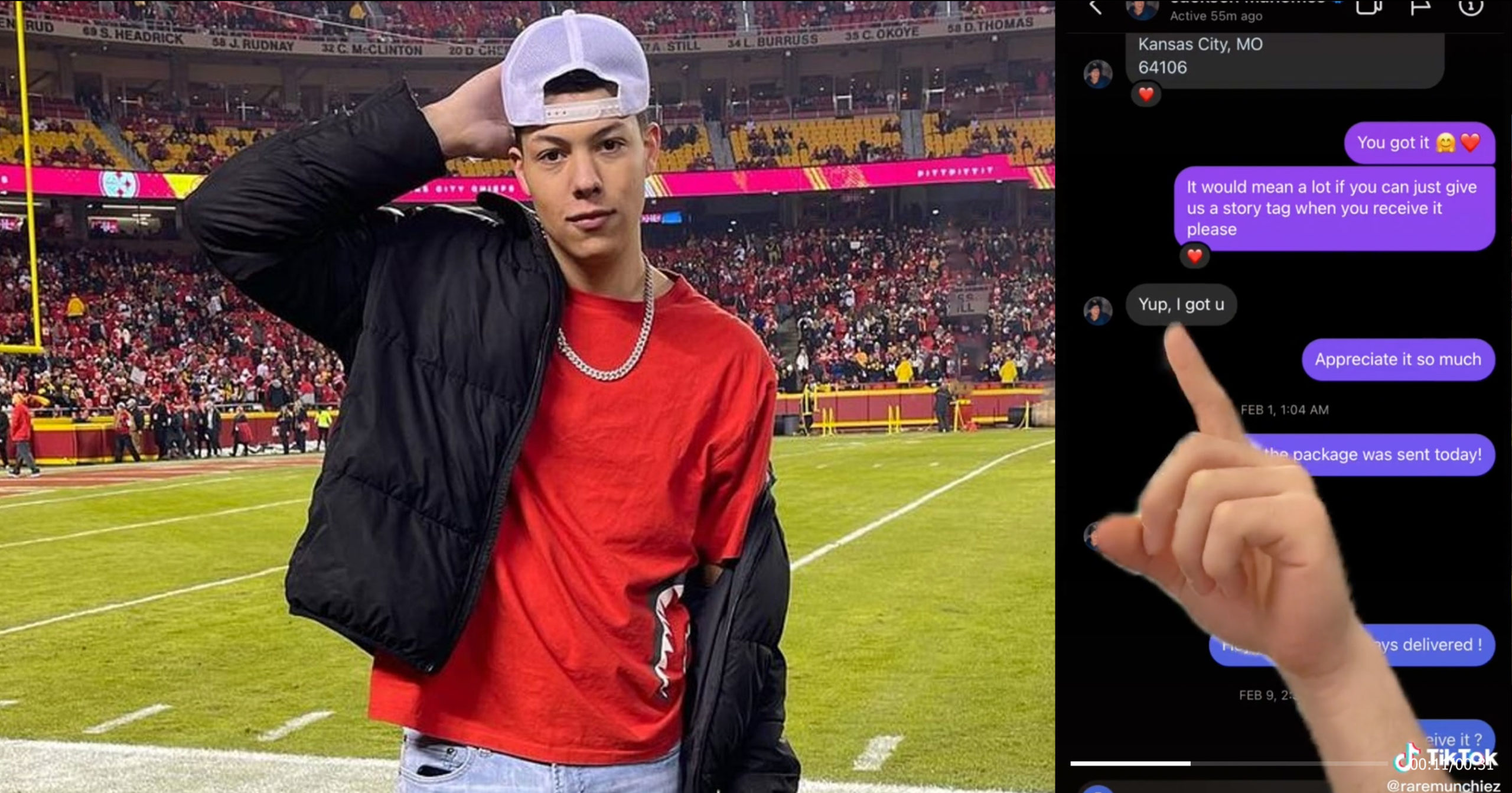 Business Claims Jackson Mahomes Scammed Them Out Of Sending Him Care ...