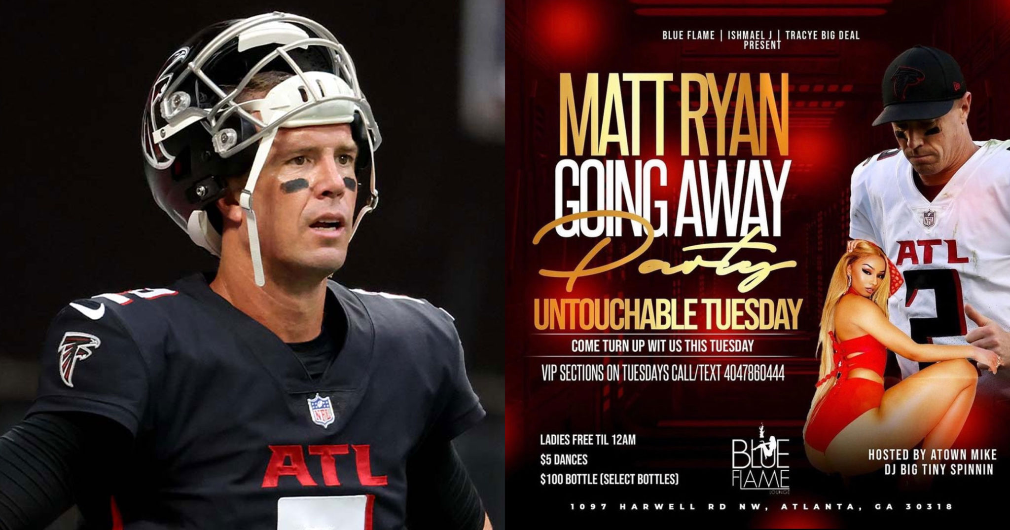 Strip Clubs In Atlanta Hilariously Hosting Matt Ryan Going Away Parties pic