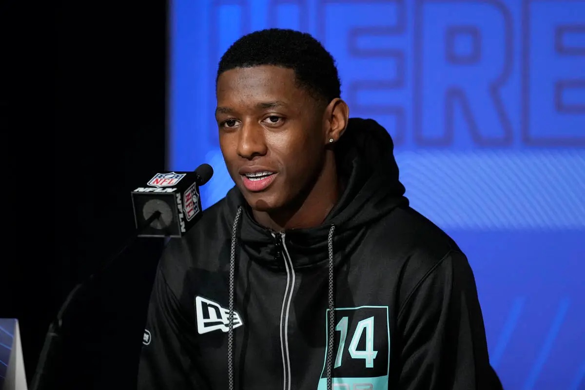 LOOK: Ahmad 'Sauce' Gardner shows up to 2022 NFL Draft with diamond 'Sauce'  chains 