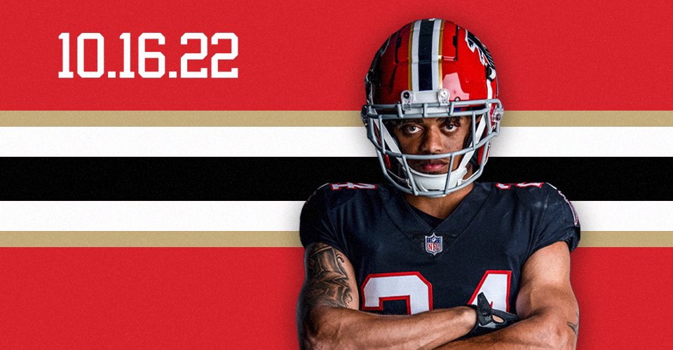 Falcons announce dates for red helmet throwbacks