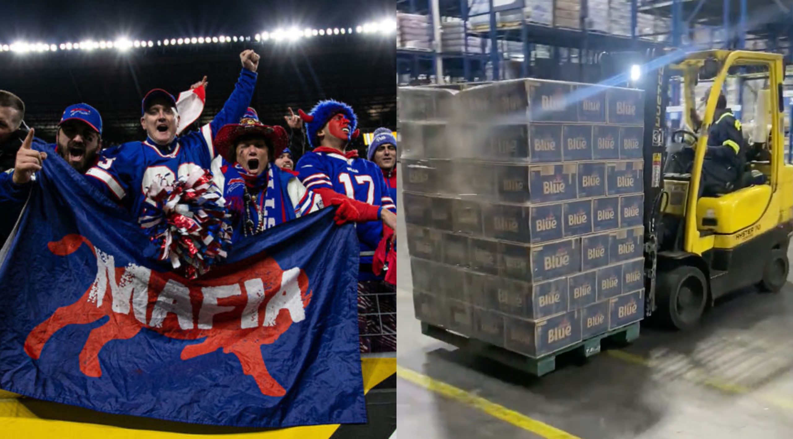 Most Bills Mafia Move Ever: Fans Bring $24K In Labatt Blue To LA