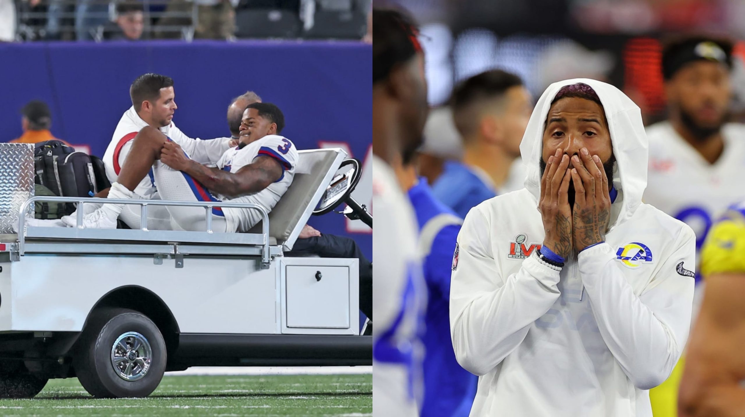 Giants' Sterling Shepard tears ACL; Odell Beckham Jr. rips turf fields