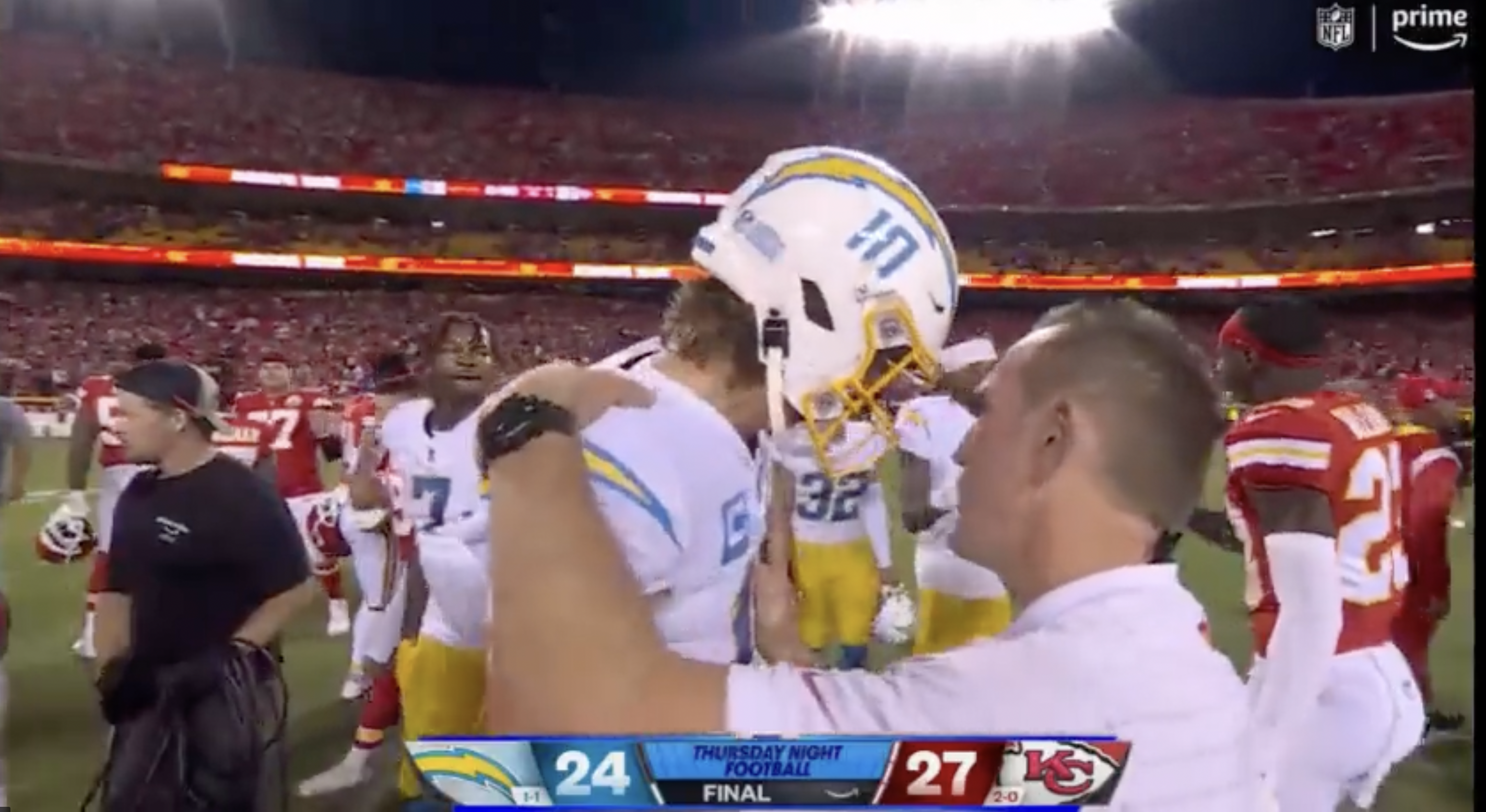 Chargers 24-27 Chiefs: Justin Herbert injures his ribs as Kansas