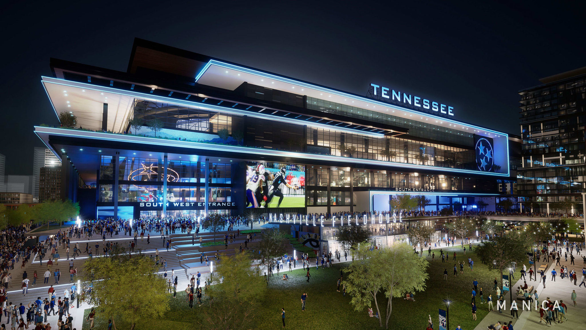 Video Renderings Of Tennessee Titans Future 2.1B New Stadium Look