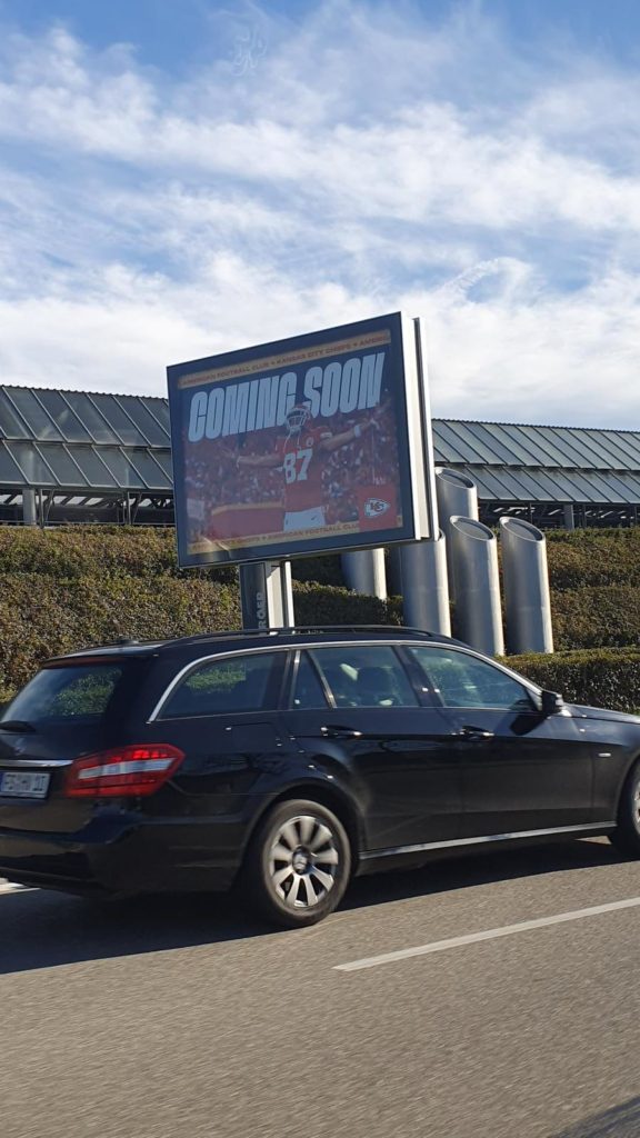 NFL Billboard Spotted In Munich Reveals Which Team Will Play In Germany