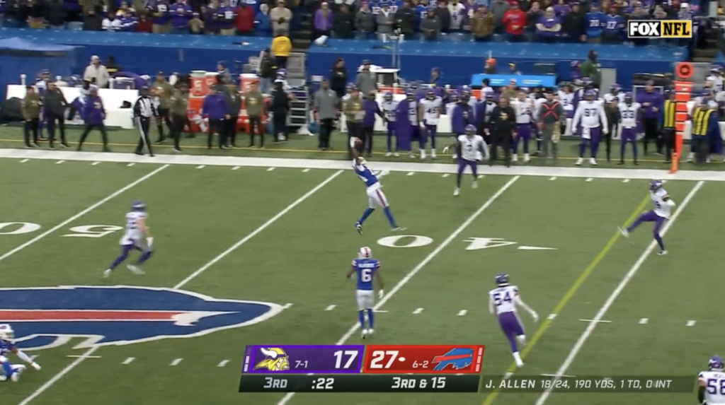 Stefon Diggs INSANE one-handed grab 