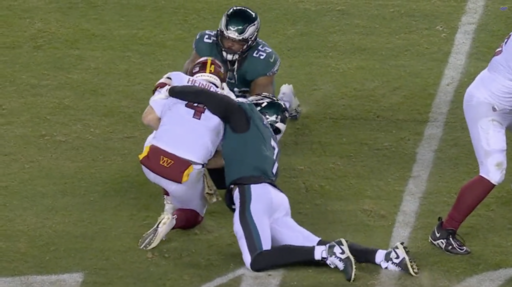 Eagles' Brandon Graham criticized for crucial penalty on Taylor Heinicke  hit