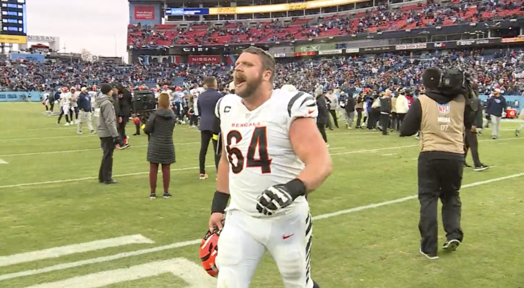 Right Up Yours, Tennessee' - No Regrets for Bengals Center Ted Karras After  Last Year's Viral Video