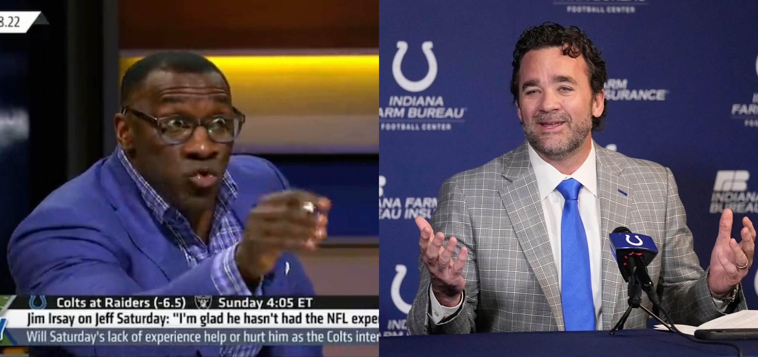 Shannon Sharpe Blasts Colts For Hiring Jeff Saturday, Says Black Men Would  Never Be Offered Job Like That - Daily Snark