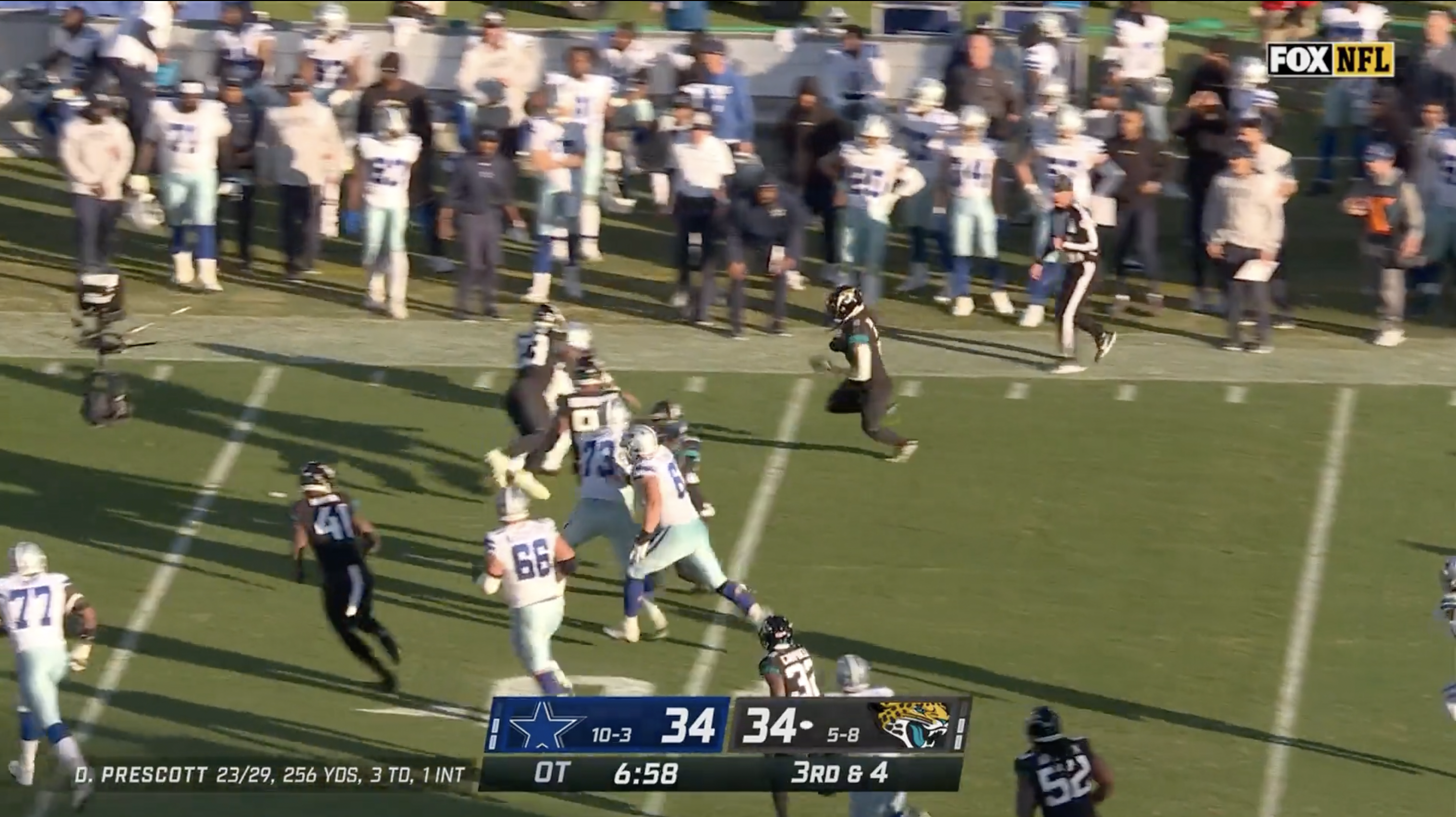 The Jaguars' pick-6 to beat Cowboys is one of the most improbable