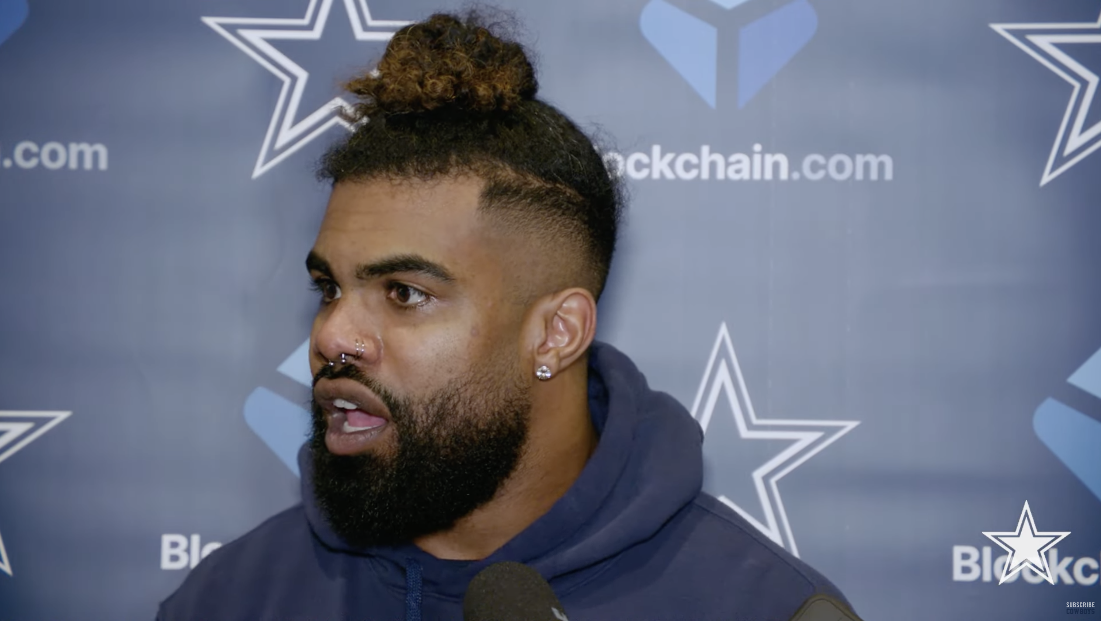 Cowboys RB Ezekiel Elliott hilariously snaps over focus on absence in Mavs  game attended by Odell Beckham Jr.