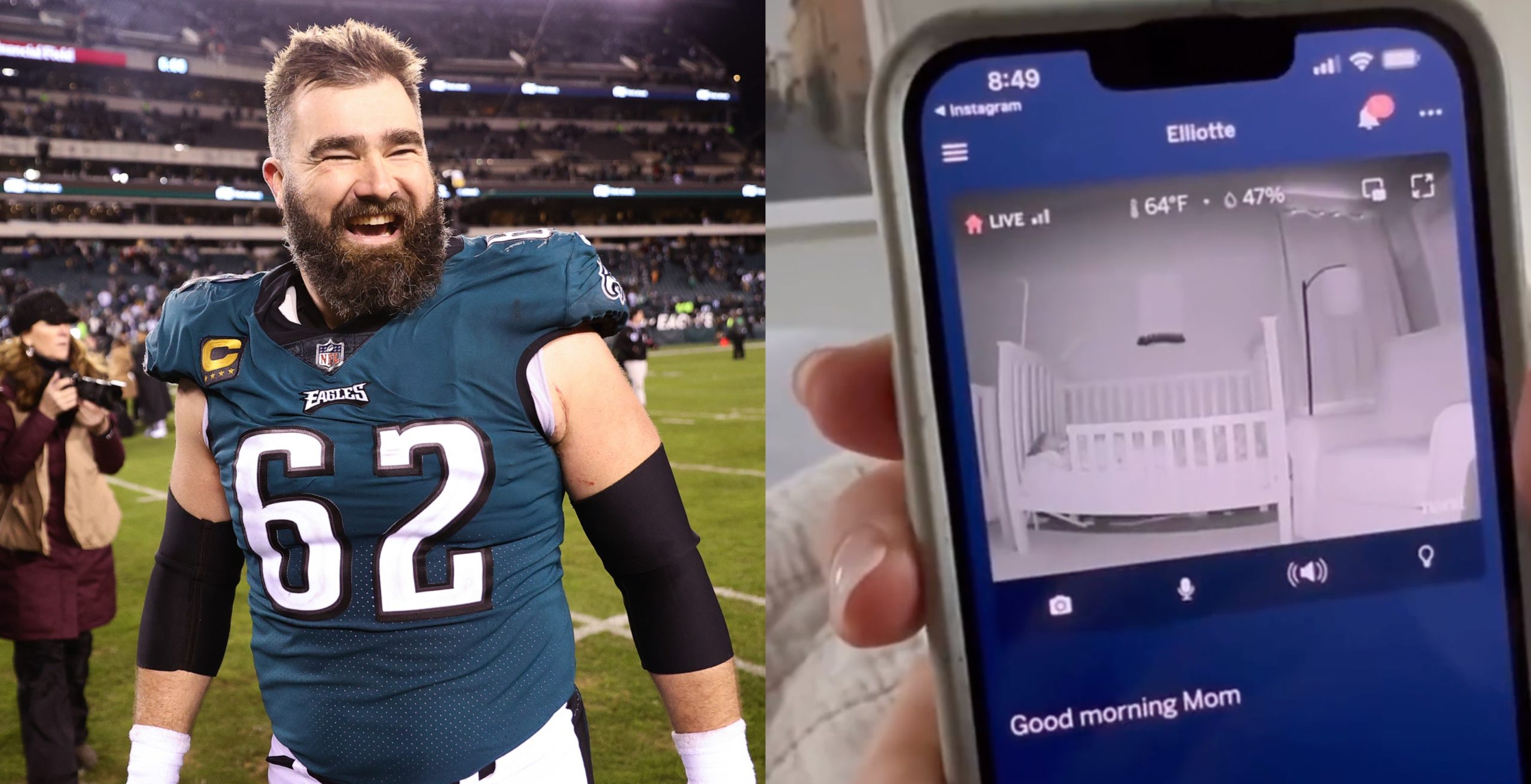 Jason Kelce's Daughter Wyatt Celebrates Eagles Win with Fight Song