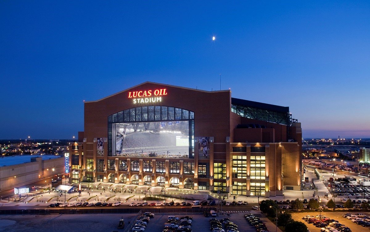 NFL fans, protesters come face-to-face outside Lucas Oil Stadium