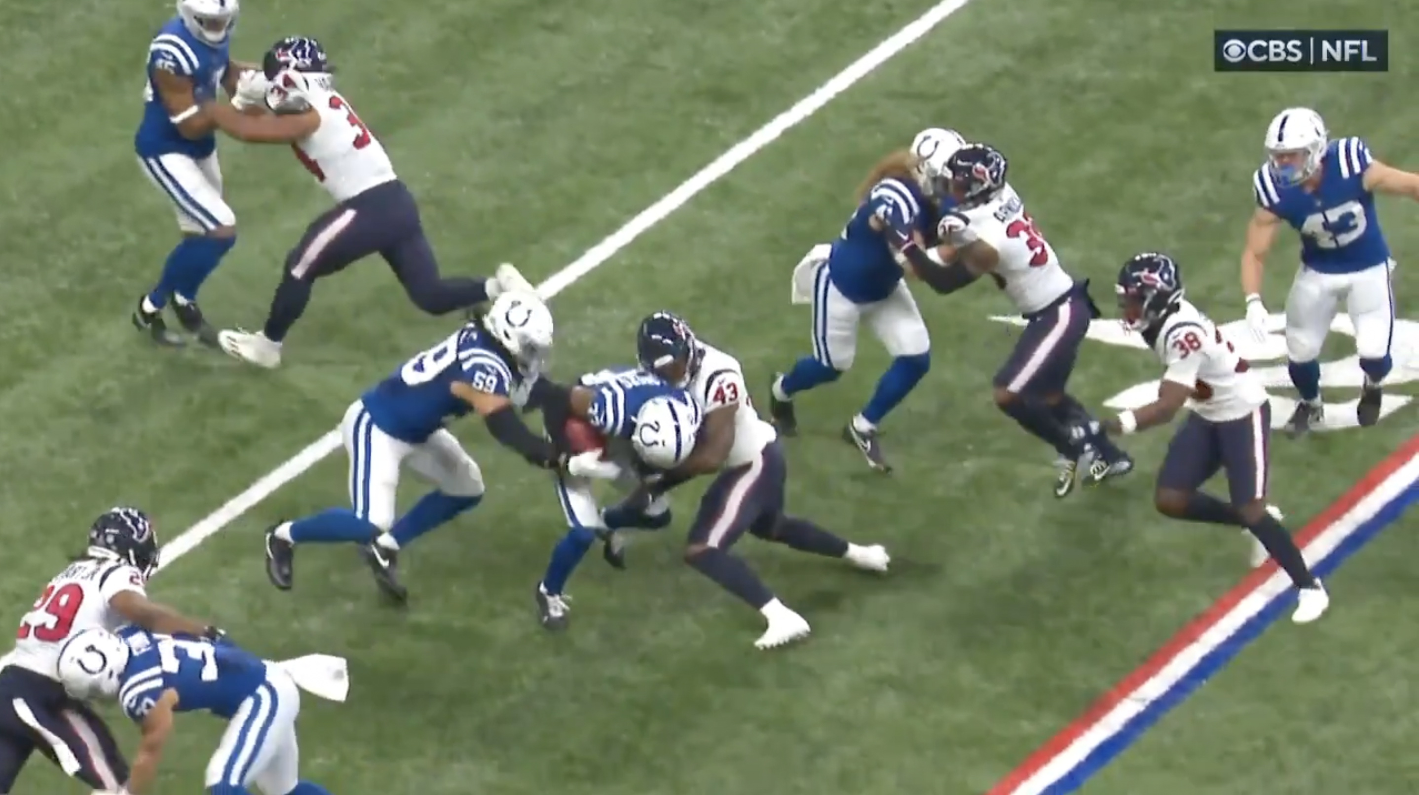 A Colts Player Forced His Own Teammate To Fumble The Ball During Game vs  Texans - Daily Snark