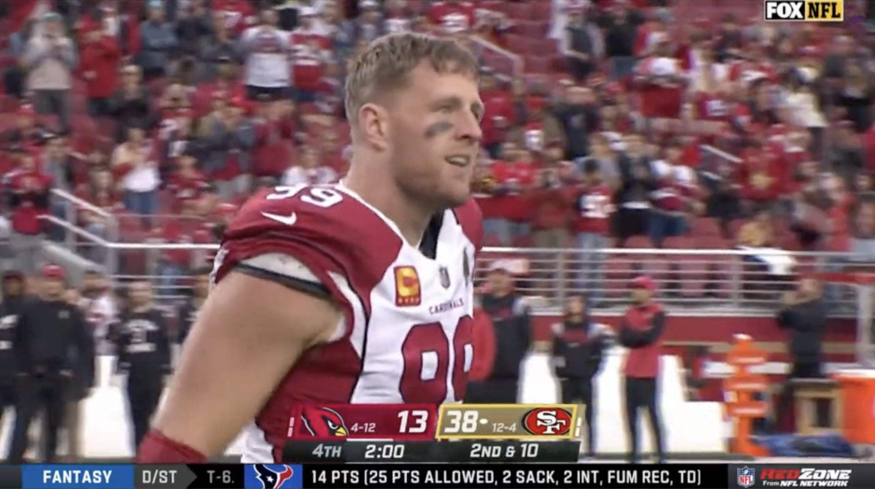 JJ Watt receives emotional standing ovation after final NFL game following  end of stellar career, News