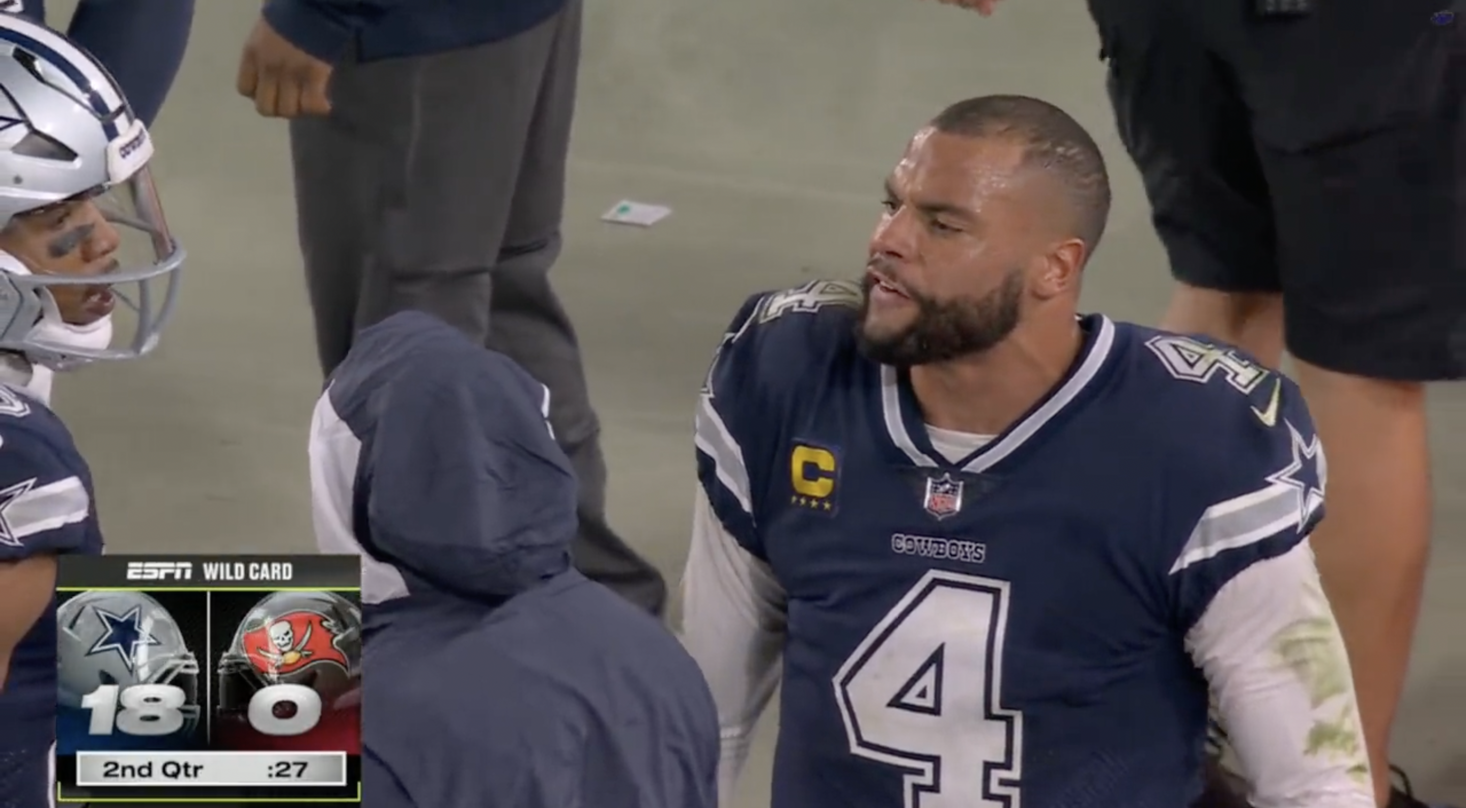 Cowboys' Dak Prescott rallies behind Brett Maher after sideline outburst vs  Bucs