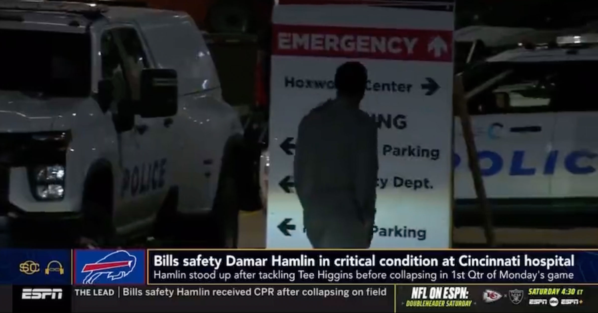 Stefon Diggs Ubered To Hospital To Check On Damar Hamlin, Was Stopped By  Cops Who Didn't Know Who He Was (VIDEO)